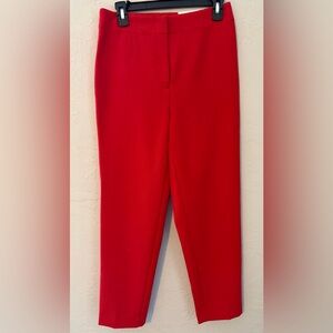 Ann Taylor Bold Red Trousers/Slacks, Slim High Rise NWT, Sz 2